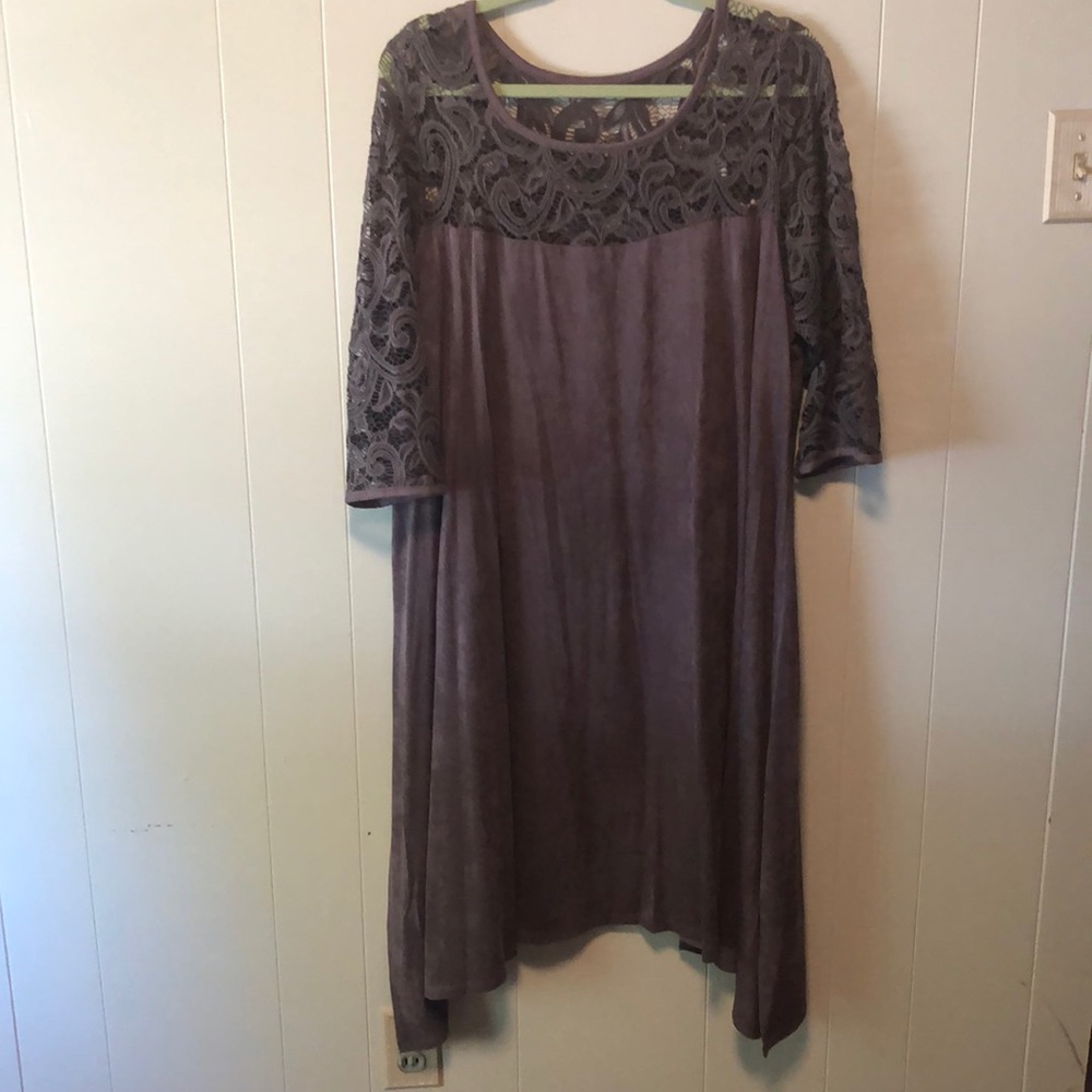 Shark bite hem dress